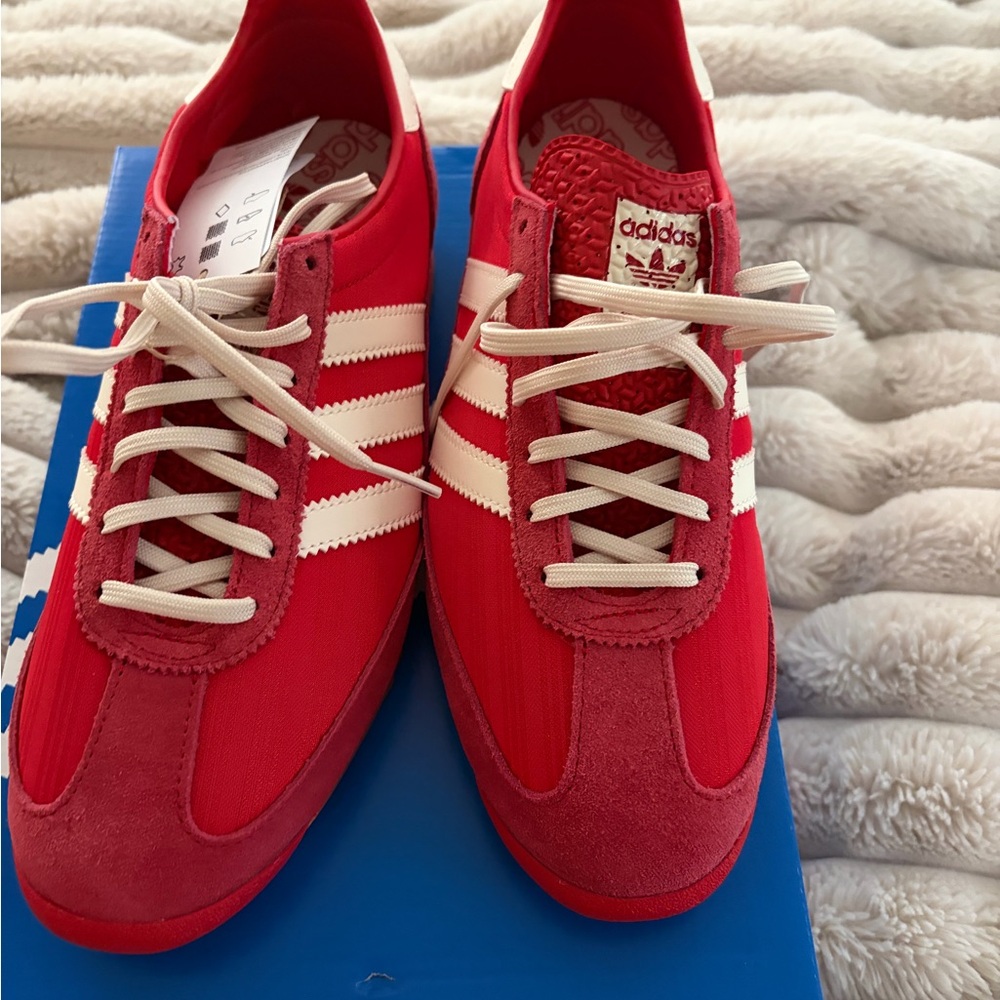 Adidas Women's OG Red and White Sneakers